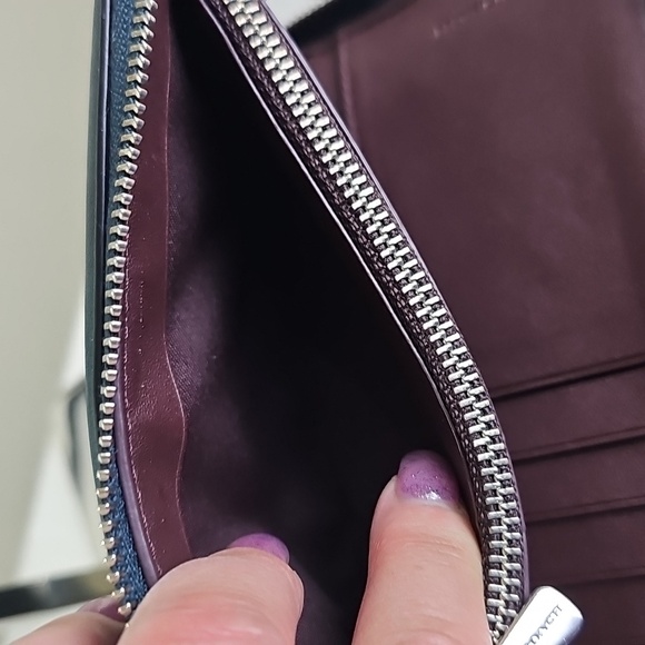 COACH C7365 Medium Id Zip Wallet With Border Quilting In JADE Green EUC - Picture 16 of 17